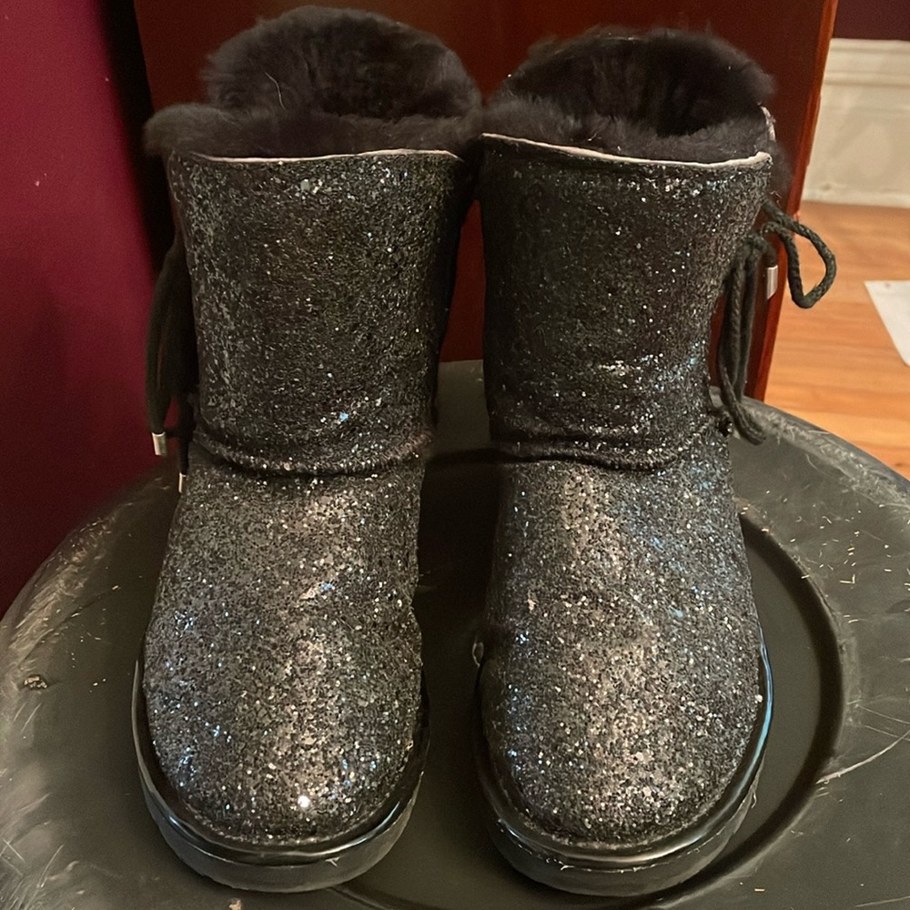 UGG Black glitter boots